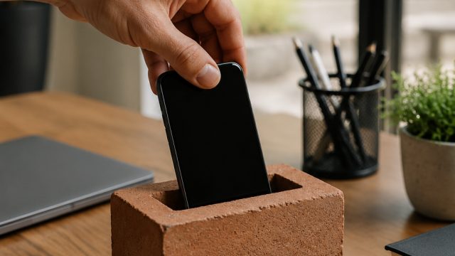 How a Simple Brick Can Help Reduce Your Screen Time